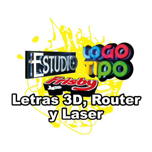 Letras 3D, Router y Láser - Máxima Impresión Digital Aguascalientes